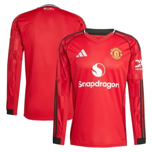 Camisa Manchester United 25/26 Home - Manga Longa