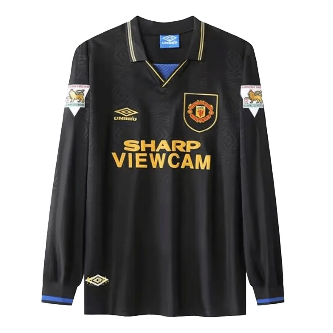 Camisa Manchester United 1993/95 Away - Retrô - Manga Longa