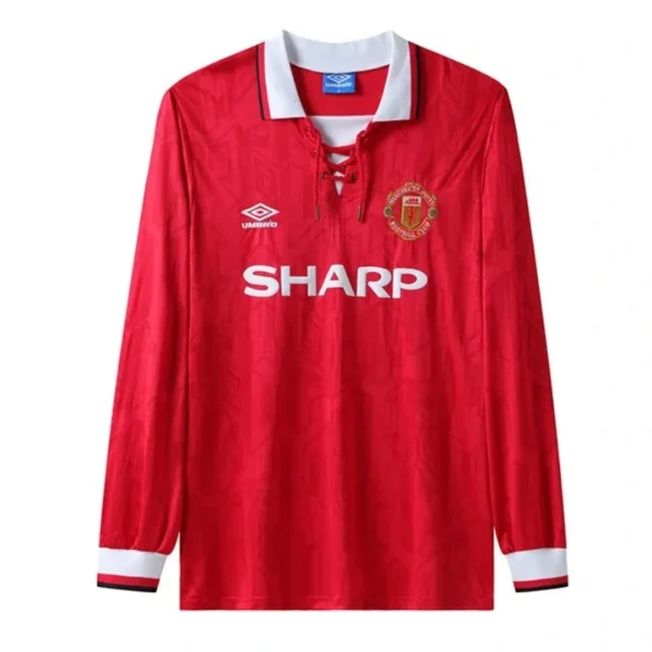 Camisa Manchester United 1992/94 Home - Retrô - Manga Longa