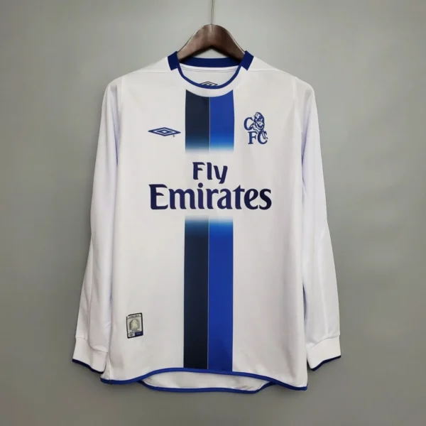 Camisa Chelsea 2003/05 Away - Retrô - Manga Longa