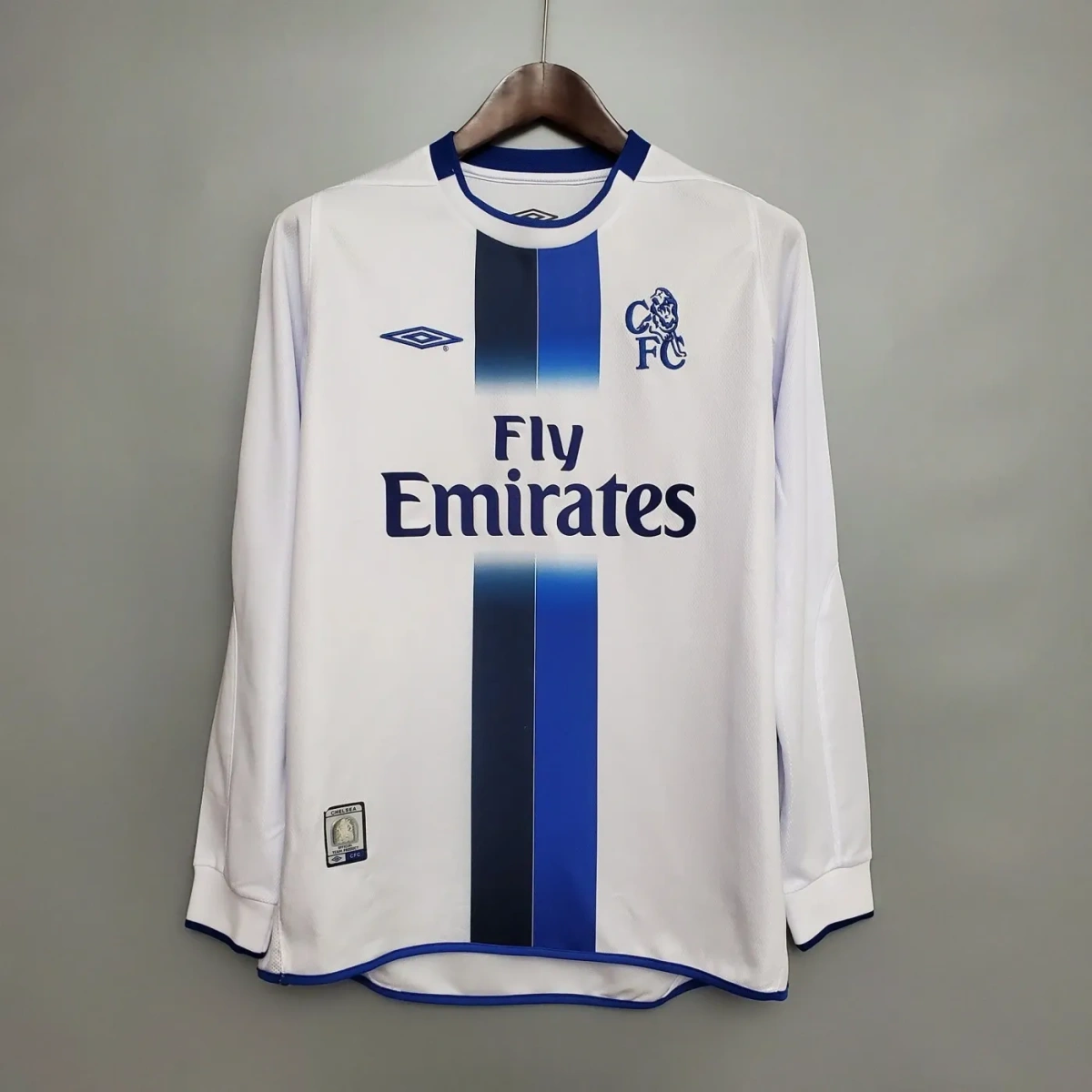 Camisa Chelsea 2003/05 Away - Retrô - Manga Longa
