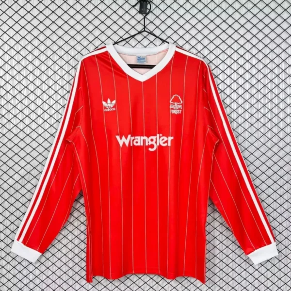Camisa Nottingham Forest 1982/84 Home - Retrô - Manga Longa