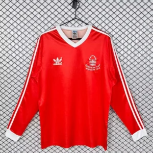Camisa Nottingham Forest 1979 Home - Retrô - Manga Longa