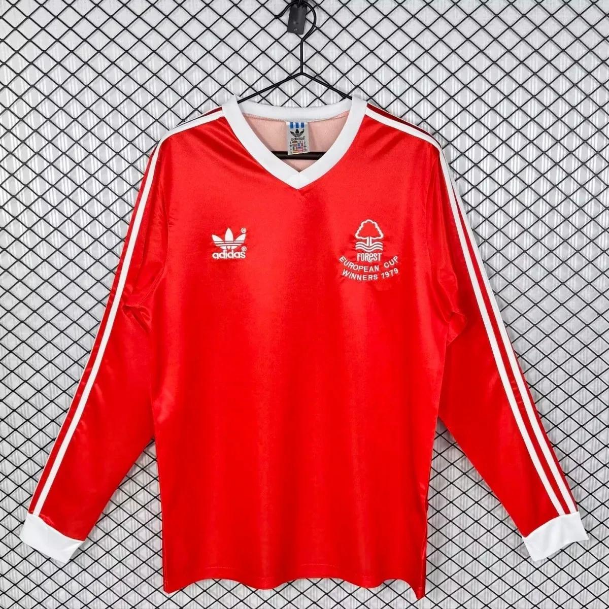 Camisa Nottingham Forest 1979 Home - Retrô - Manga Longa