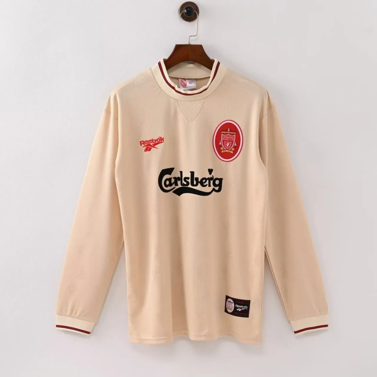 Camisa Liverpool 1996/97 Away - Retrô - Manga Longa