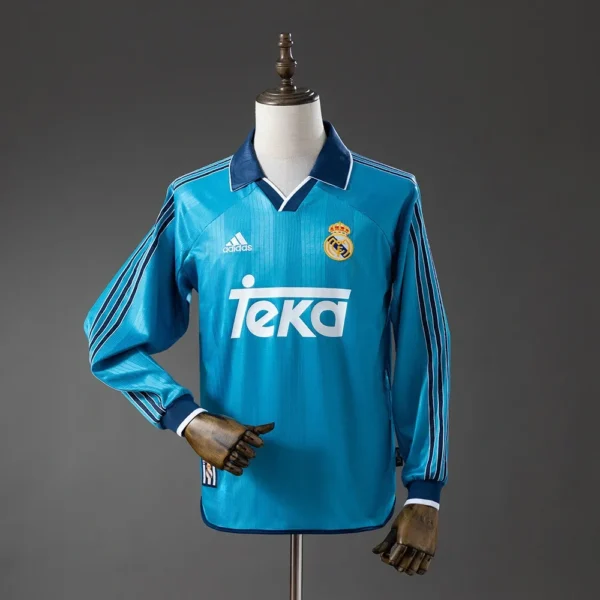 Camisa Real Madrid 1999/00 Terceira - Retrô - Manga Longa