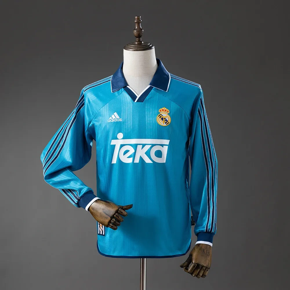 Camisa Real Madrid 1999/00 Terceira - Retrô - Manga Longa