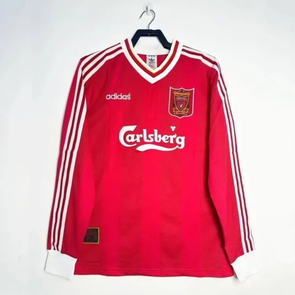 Camisa Liverpool 1995/96 Home - Retrô - Manga Longa