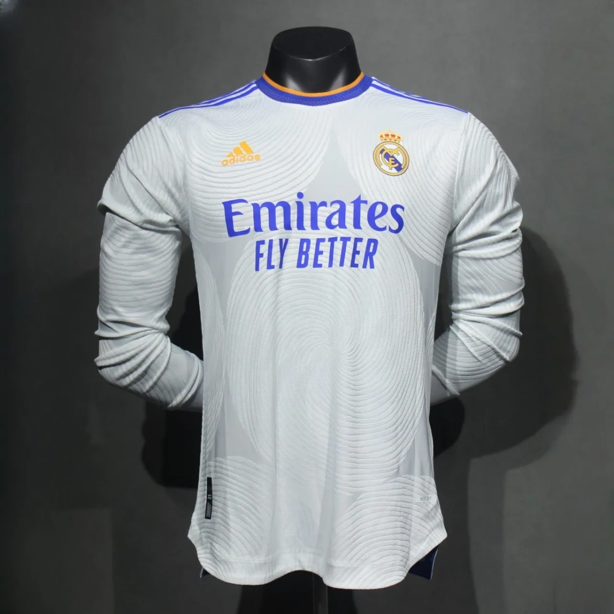 Camisa Real Madrid 2021/22 Home - Retrô - Versão Jogador - Manga Longa