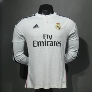 Camisa Real Madrid 2014/15 Home - Retrô - Versão Jogador - Manga Longa