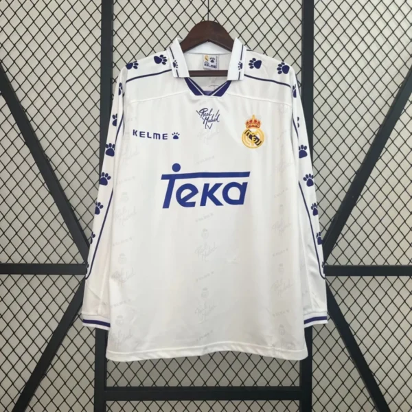 Camisa Real Madrid 1994/96 Home - Retrô - Manga Longa