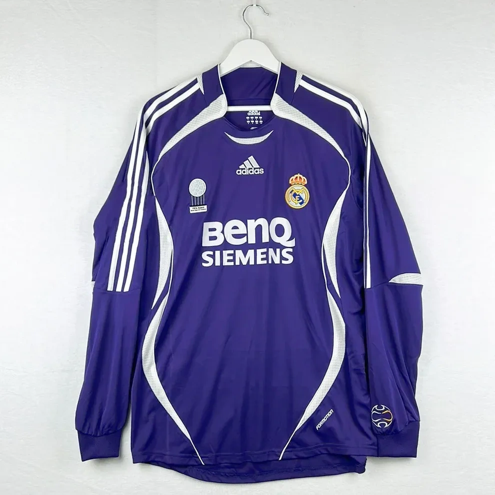Camisa Real Madrid 2006/07 Terceira - Retrô - Manga Longa