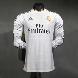 Camisa Real Madrid 2013/14 Home - Retrô - Versão Jogador - Manga Longa