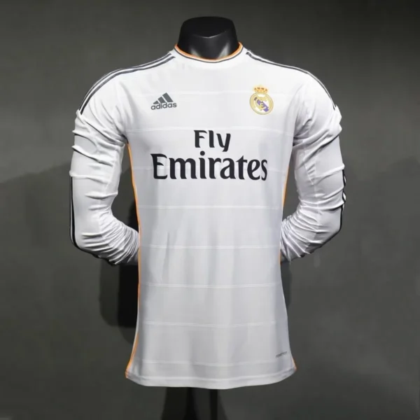Camisa Real Madrid 2013/14 Home - Retrô - Versão Jogador - Manga Longa