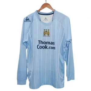 Camisa Manchester City 2007/08 Home - Retrô - Manga Longa