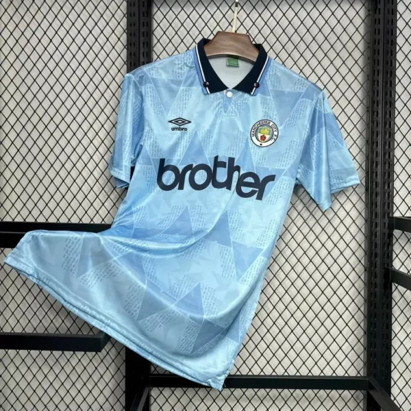 Camisa Manchester City 1989/91 Home - Retrô