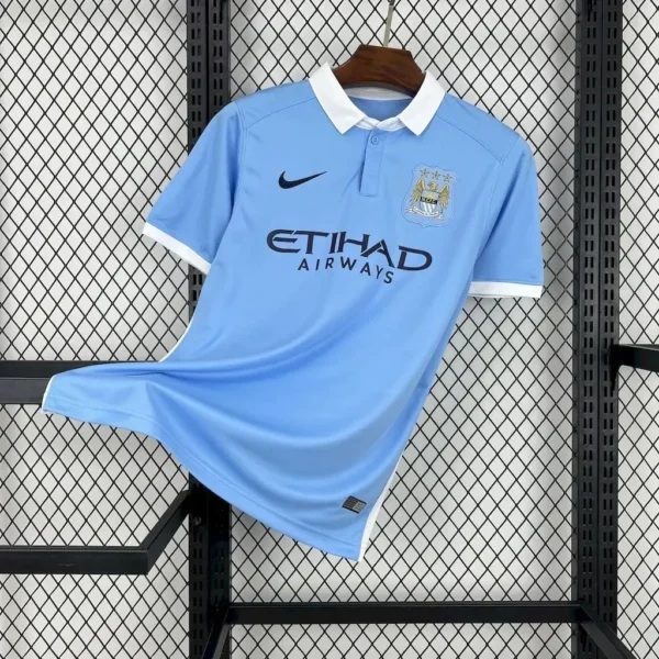 Camisa Manchester City 2015/16 Home - Retrô