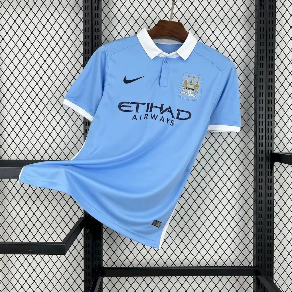 Camisa Manchester City 2015/16 Home - Retrô