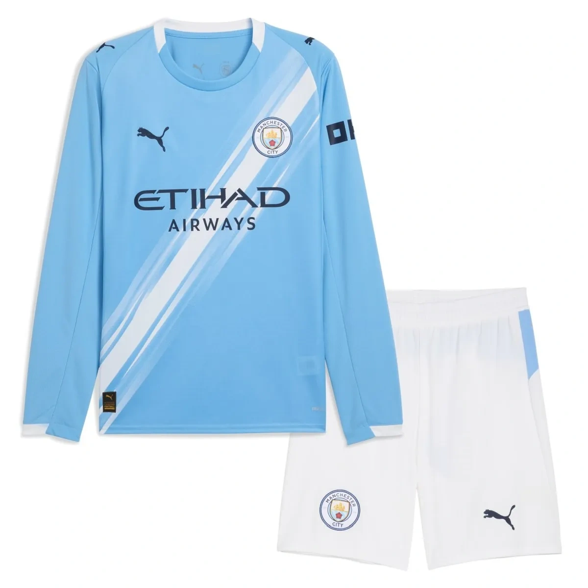 Camisa Manchester City 25/26 Home - Manga Longa