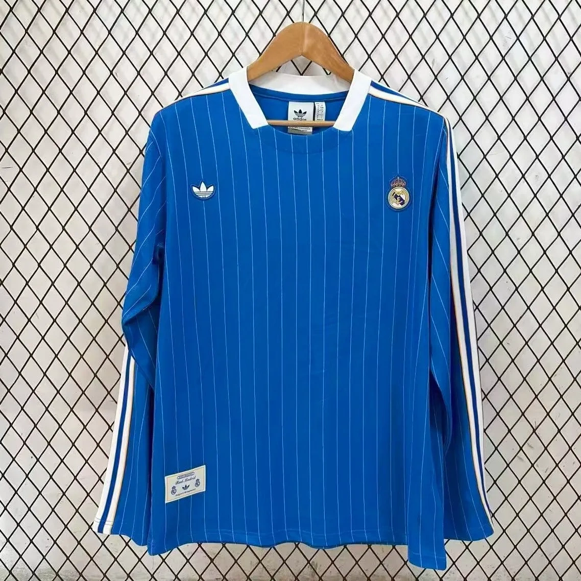 Camisa Real Madrid 25/26 - Manga Longa - Terrace Icons