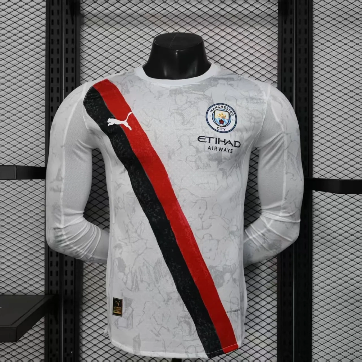 Camisa Manchester City 25/26 - Versão Jogador - Manga Longa