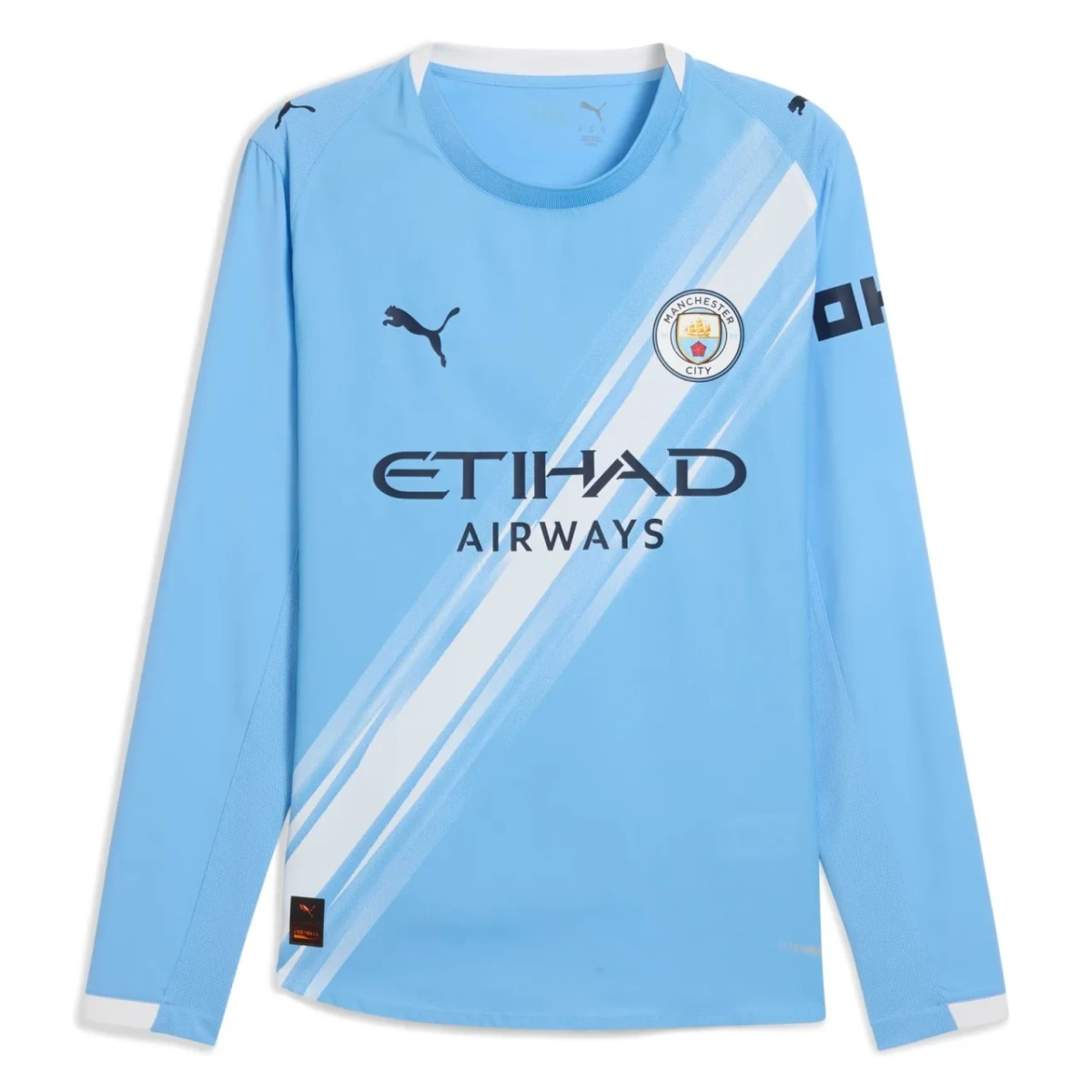 Camisa Manchester City 25/26 Home - Versão Jogador - Manga Longa