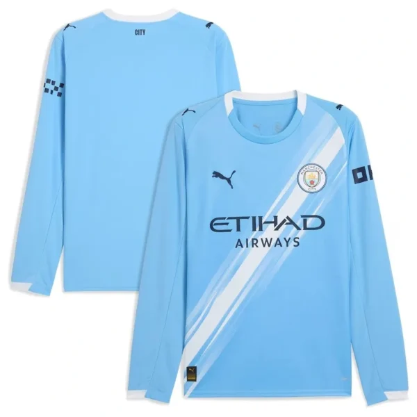 Camisa Manchester City 25/26 Home - Manga Longa