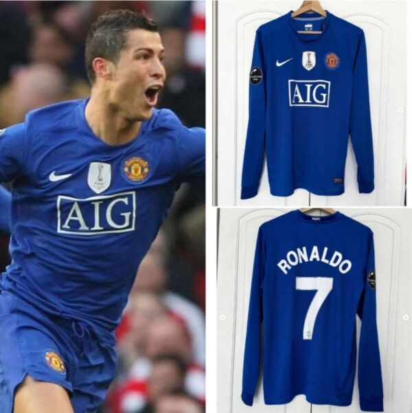 Camisa Manchester United 2008/09 Terceira - Retrô - Manga Longa