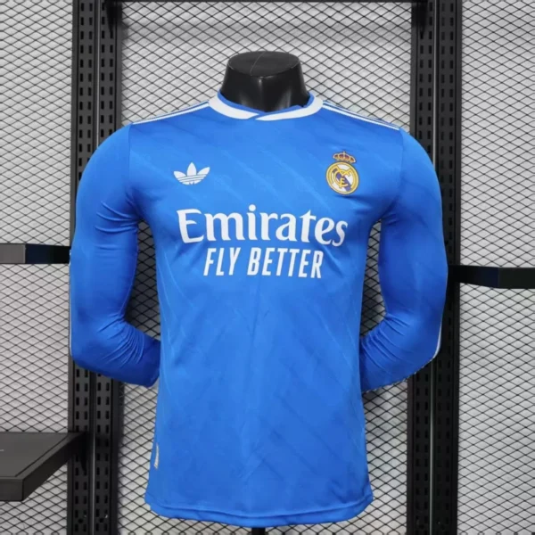 Camisa Real Madrid 25/26 Terceira - Versão Jogador - Manga Longa