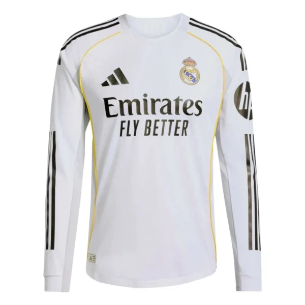 Camisa Real Madrid 25/26 Home - Versão Jogador - Manga Longa