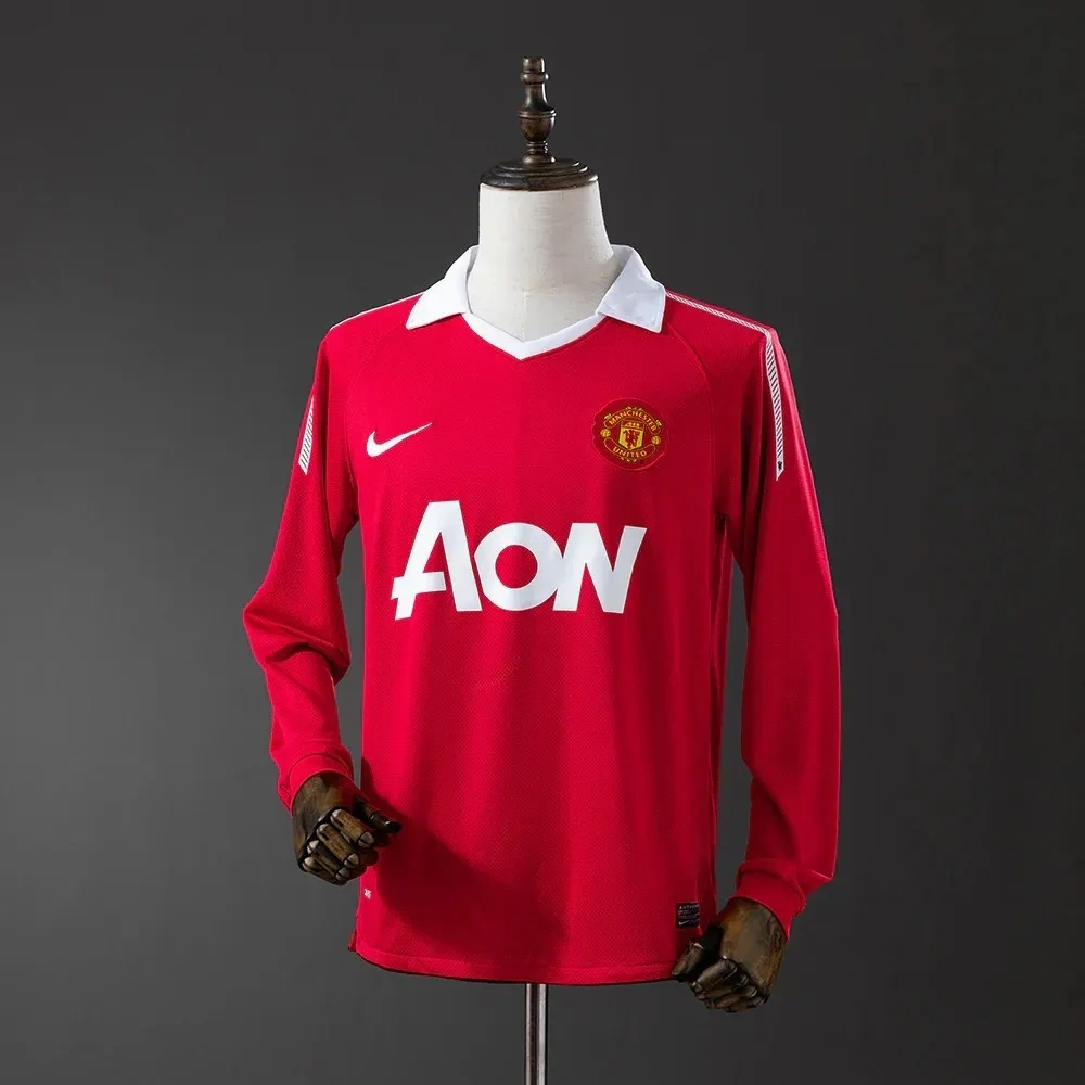 Camisa Manchester United 2010/11 Home - Retrô - Manga Longa