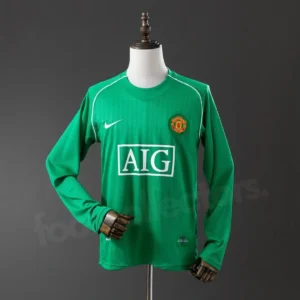 Camisa Manchester United 2007/08 - Retrô - Goleiro - Manga Longa
