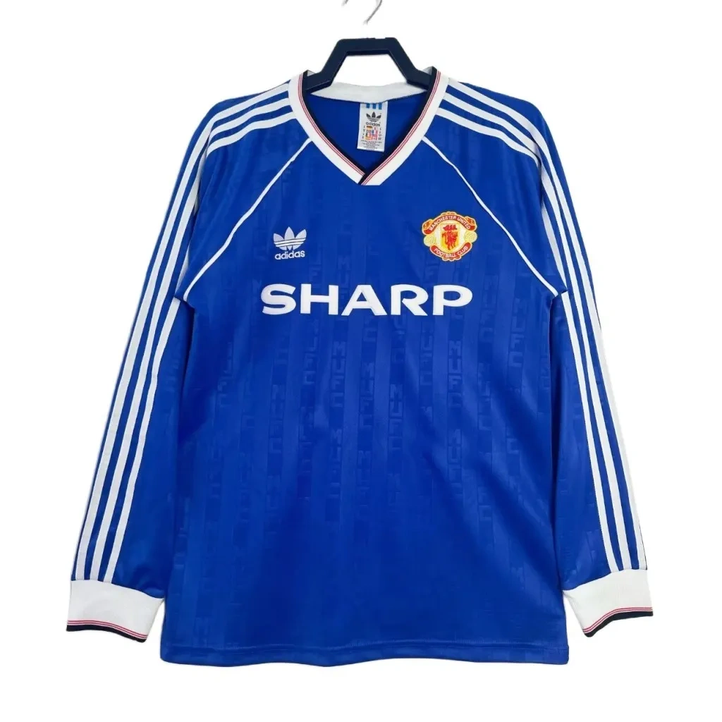 Camisa Manchester United 1988/90 Terceira - Retrô - Manga Longa