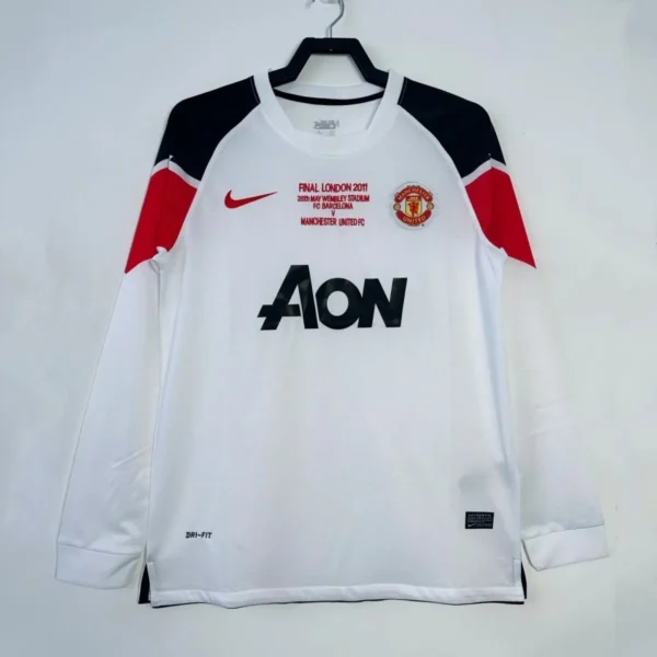 Camisa Manchester United 2010/11 Away - Retrô - Manga Longa