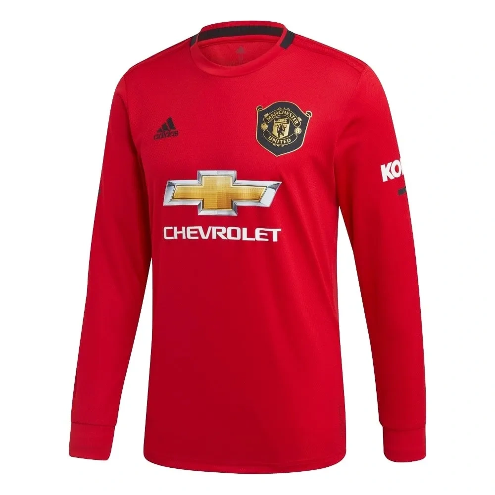 Camisa Manchester United 2019/20 Home - Retrô - Manga Longa