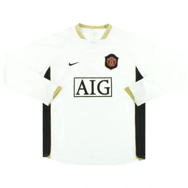 Camisa Manchester United 2006/07 Away - Retrô - Manga Longa