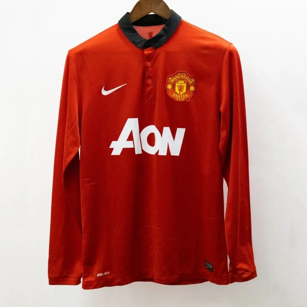 Camisa Manchester United 2013/14 Home - Retrô - Manga Longa