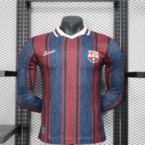 Camisa Barcelona 25/26 - Retrô - Versão Jogador - Manga Longa