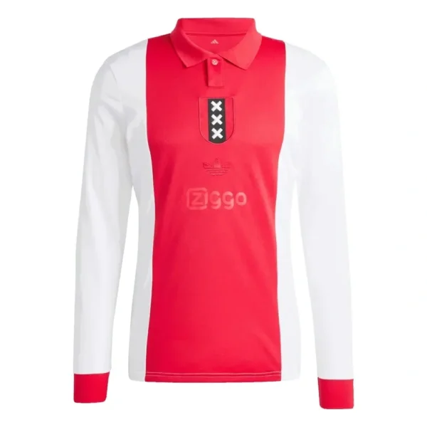 Camisa Ajax 25/26 - Manga Longa - Aniversário de 125 Anos