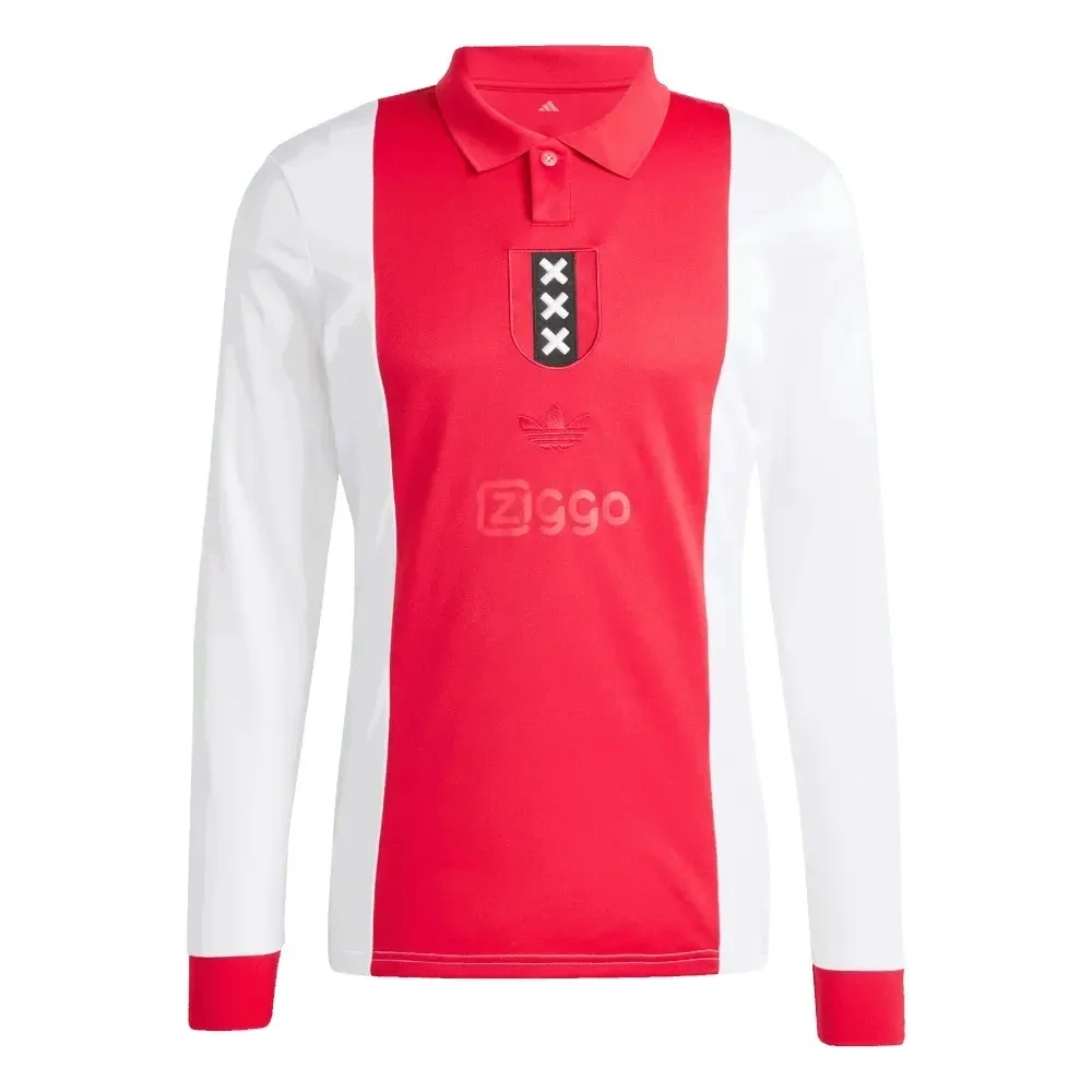 Camisa Ajax 25/26 - Manga Longa - Aniversário de 125 Anos