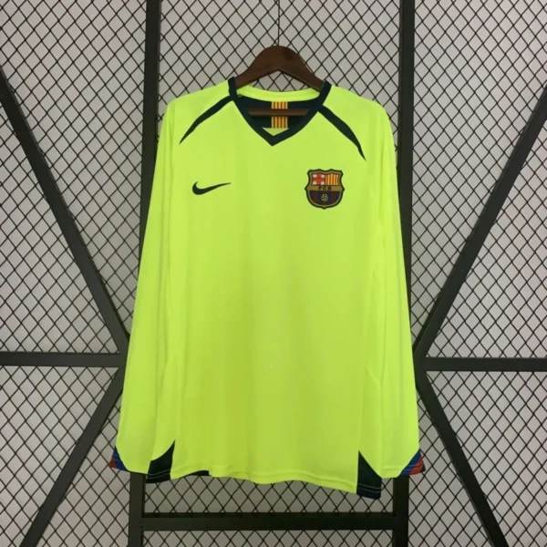 Camisa Barcelona 2005/06 Away - Retrô - Manga Longa