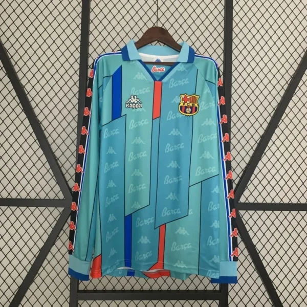 Camisa Barcelona 1995/97 Away - Retrô - Manga Longa