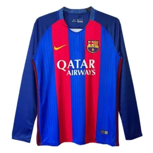 Camisa Barcelona 2016/17 Home - Retrô - Manga Longa