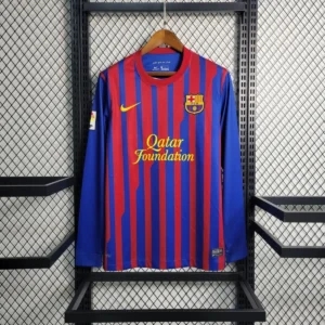 Camisa Barcelona 2011/12 Home - Retrô - Manga Longa