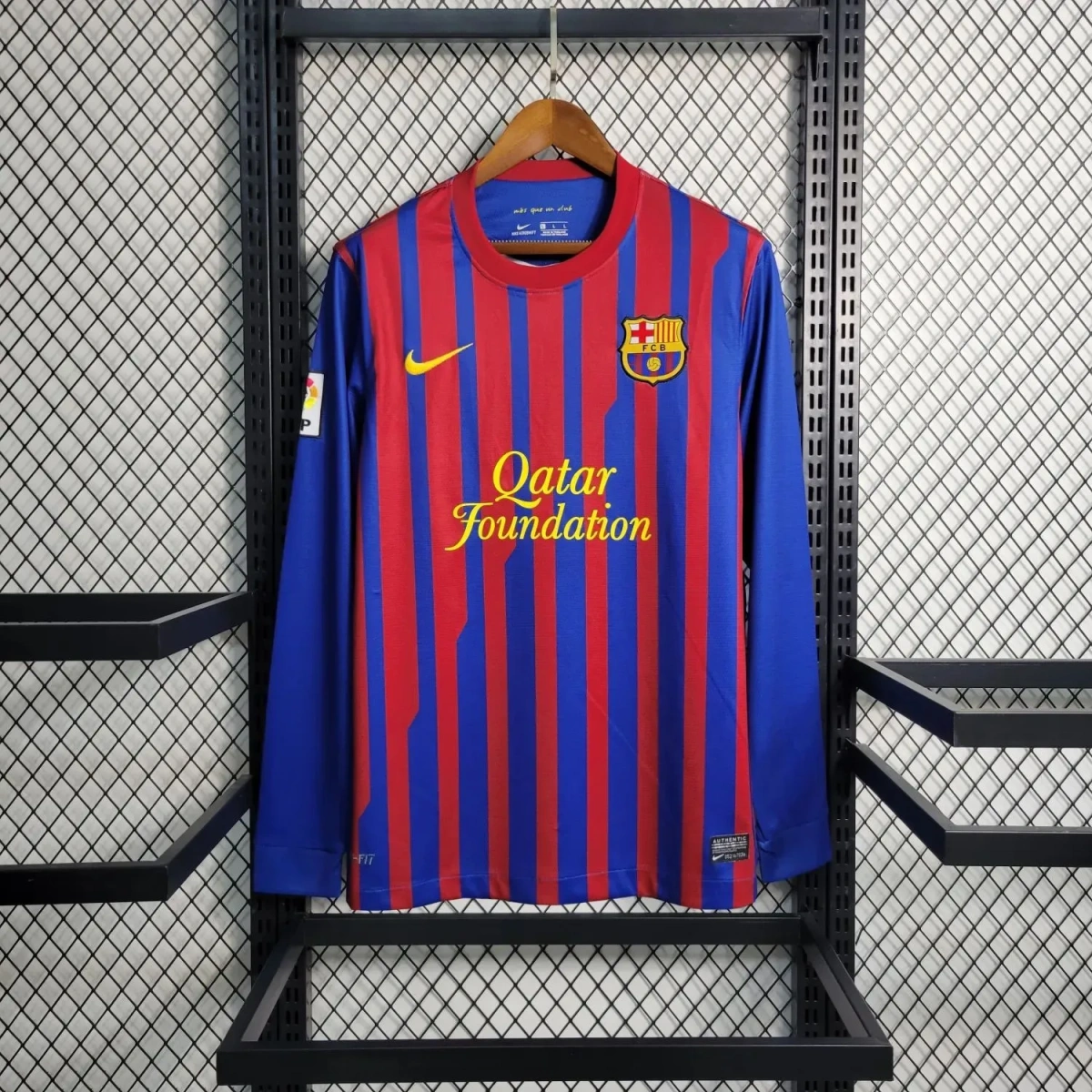 Camisa Barcelona 2011/12 Home - Retrô - Manga Longa