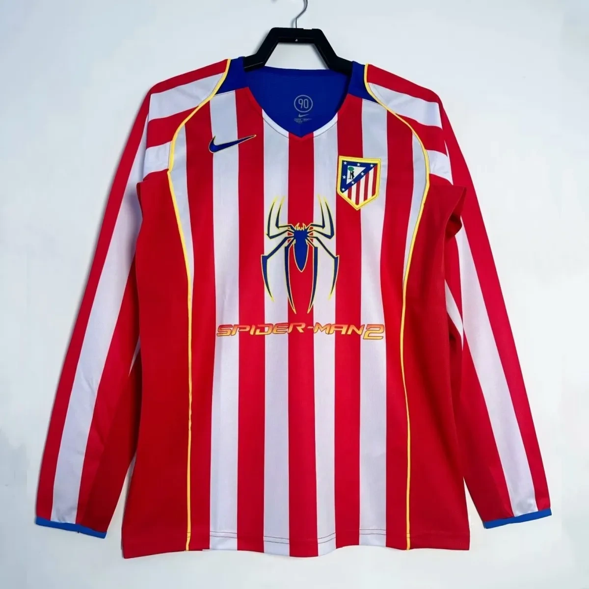 Camisa Atlético de Madrid 2004/05 Home - Retrô - Manga Longa