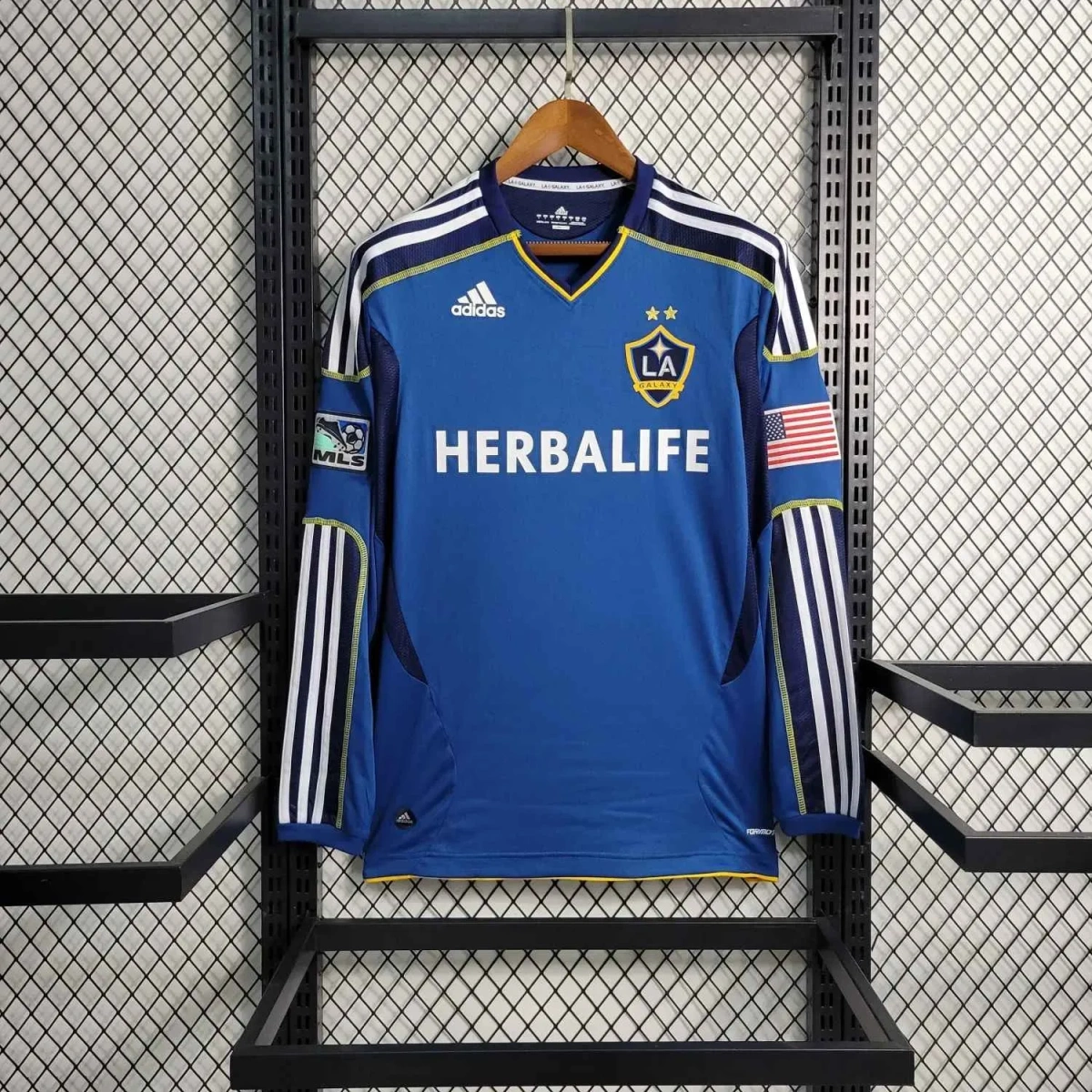 Camisa LA Galaxy 2011 Away - Retrô - Manga Longa