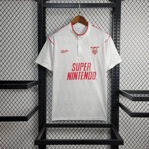 Camisa Sevilla 1991/92 Home - Retrô