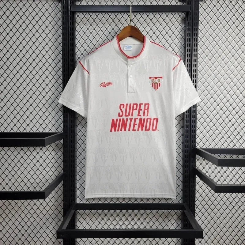 Camisa Sevilla 1991/92 Home - Retrô