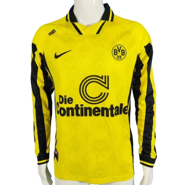 Camisa Borussia Dortmund 1996/97 Home - Retrô - Manga Longa